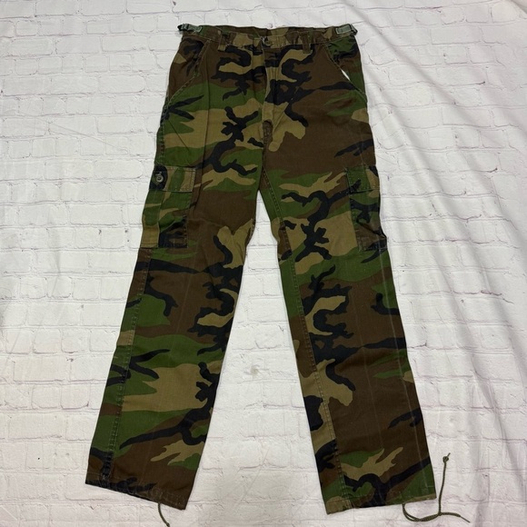 Military uniform Men's Camouflage Cargo Pants Size Medium GuC Vintage 90s issue - Picture 11 of 11